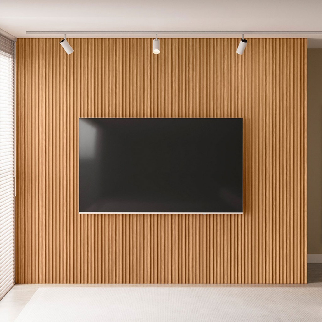 Painel para Tv Até 90 Polegadas Ripado 300 Cm Nature Fosco - Linea Brasil em Oferta na Shopee