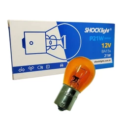Kit 20 Lâmpada 1 Polo Halogena 1141 12V Laranja Setas Luz