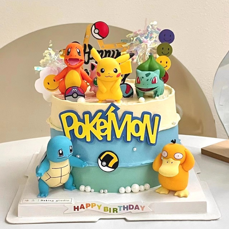 Pok é mon Pikachu Decoração De Bolo De Bola em Oferta na Shopee