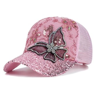 Nova Moda Mulher Boné Borboleta Flor De Baseball Pingente Feminino Exterior Chapéu De Caminhão De Verão Ajustável em Oferta na Shopee