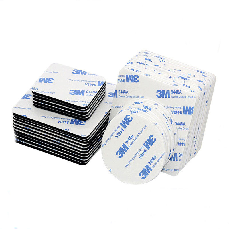 Pacote De 40pcs Super Fita Adesiva Dupla Face Preta Auto-Camada De Espuma Rectangular Quadrada Redonda Adequada Para Porta De Piso De Parede