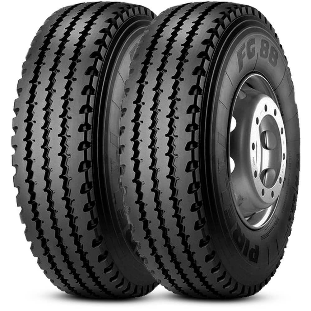 Kit 2 Pneu Aro 22,5 275/80r22.5 149/146l M+s 16pr Fg88 em Oferta na Shopee