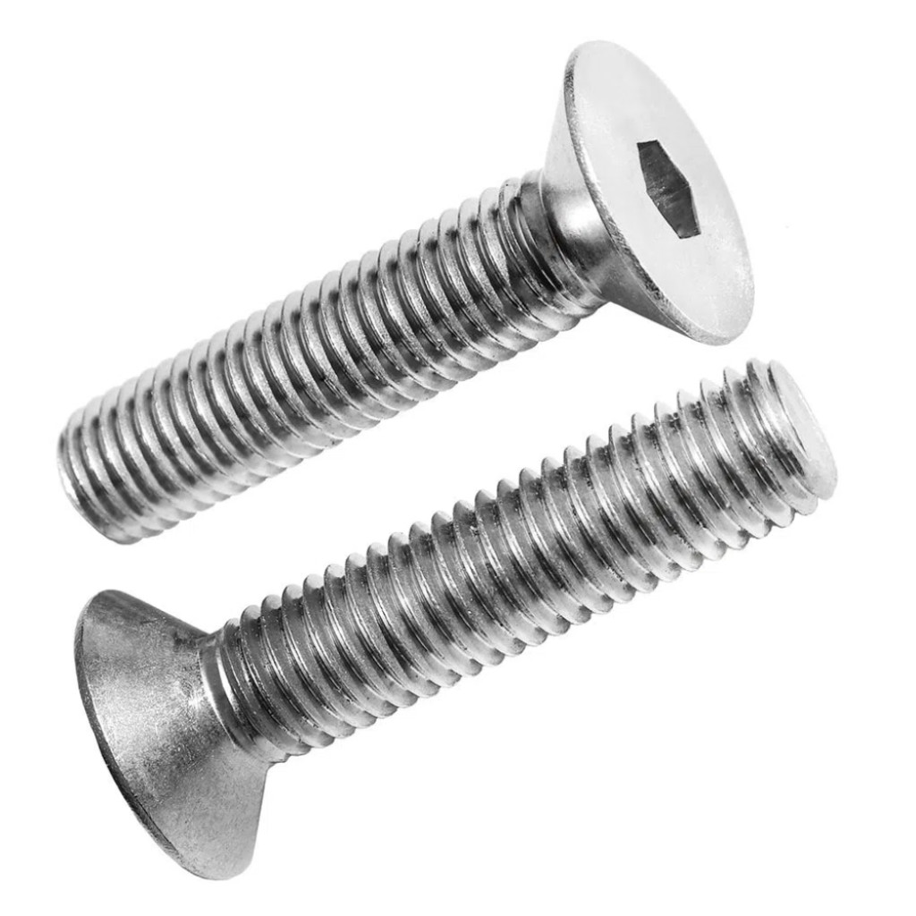 PARAFUSO ALLEN CH INOX M5 X 16 MA DIN 7991 C/ 100 UN