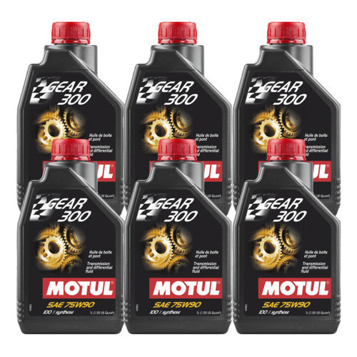 KIT MOTUL GEAR 300 75W-90 6 LITROS
