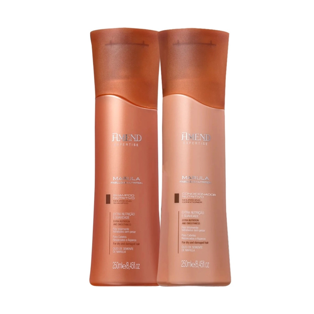 Kit Shampoo e Condicionador Expertise Marula - Amend em Oferta na Shopee