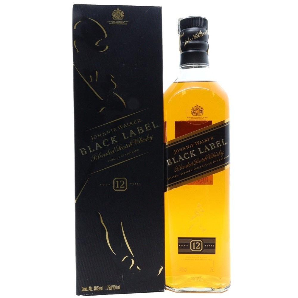 Whisky Johnnie Walker Black Label 750ml - Food & Beverages