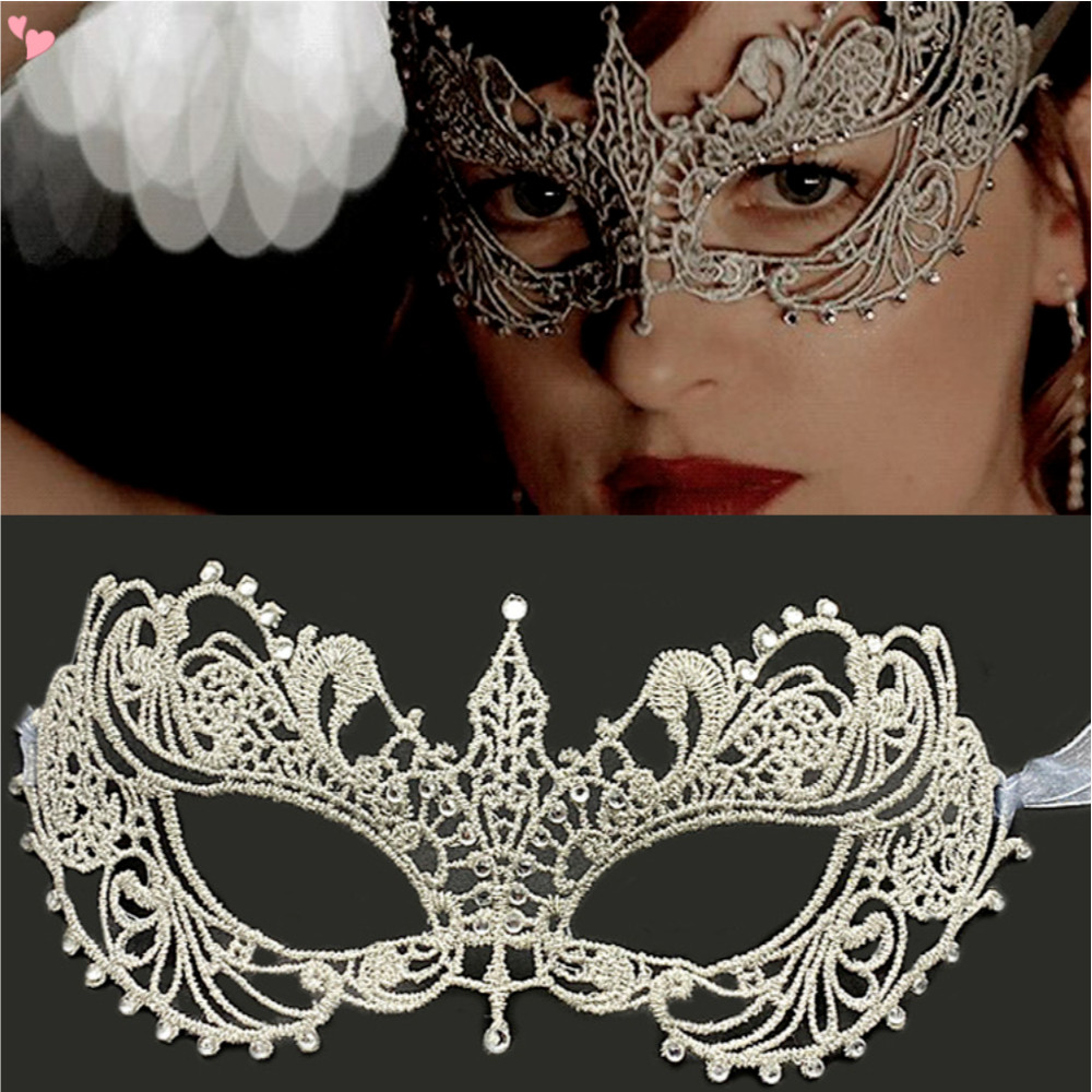 Máscara De Renda Oca Com Fita Princesa Mardi Gras Mascarada Bola De Maquiagem Cosplay Prom Pro