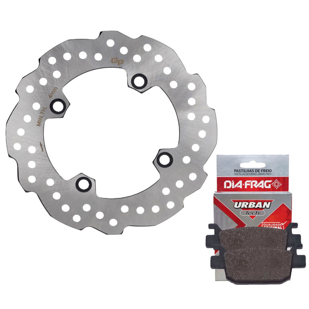 Disco de Freio Traseiro Adv 150 2019-2024 + Pastilhas Diafrag em Oferta na Shopee