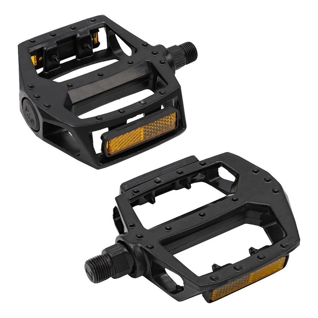 Pedal Plataforma Bike Alumínio Rosca Fina 1/2 ou Rosca Grossa 9/16 MTB Passeio Urbana Cargueira