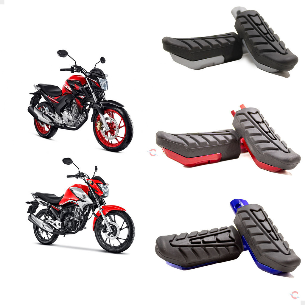 Apoio Pe Do Garupa Twister Cb300 Cg 160 Alumínio 1 Linha