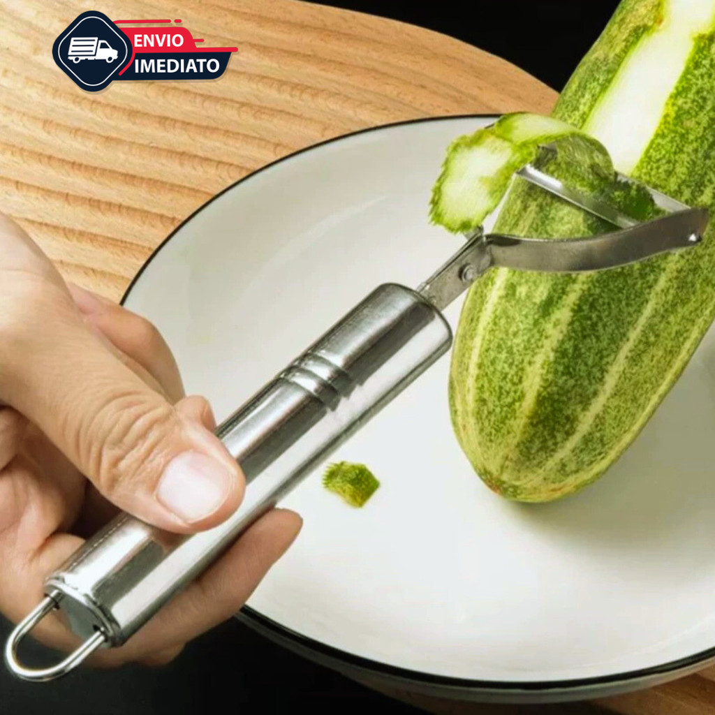 Kit Utensílios de Cozinha Amassador de Batata Descascador de Legumes e Ralador Inox Kit 03 Peças — imagem 2 de 2