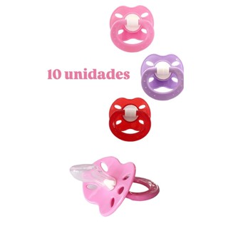 Chupeta Plus Bico Anatômico 10 Unidades Menina Baby Nany em Oferta na Shopee