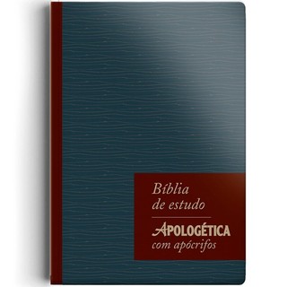 Bíblia de Estudo| Apologética com Apócrifos | Capa Luxo Azul em Oferta na Shopee