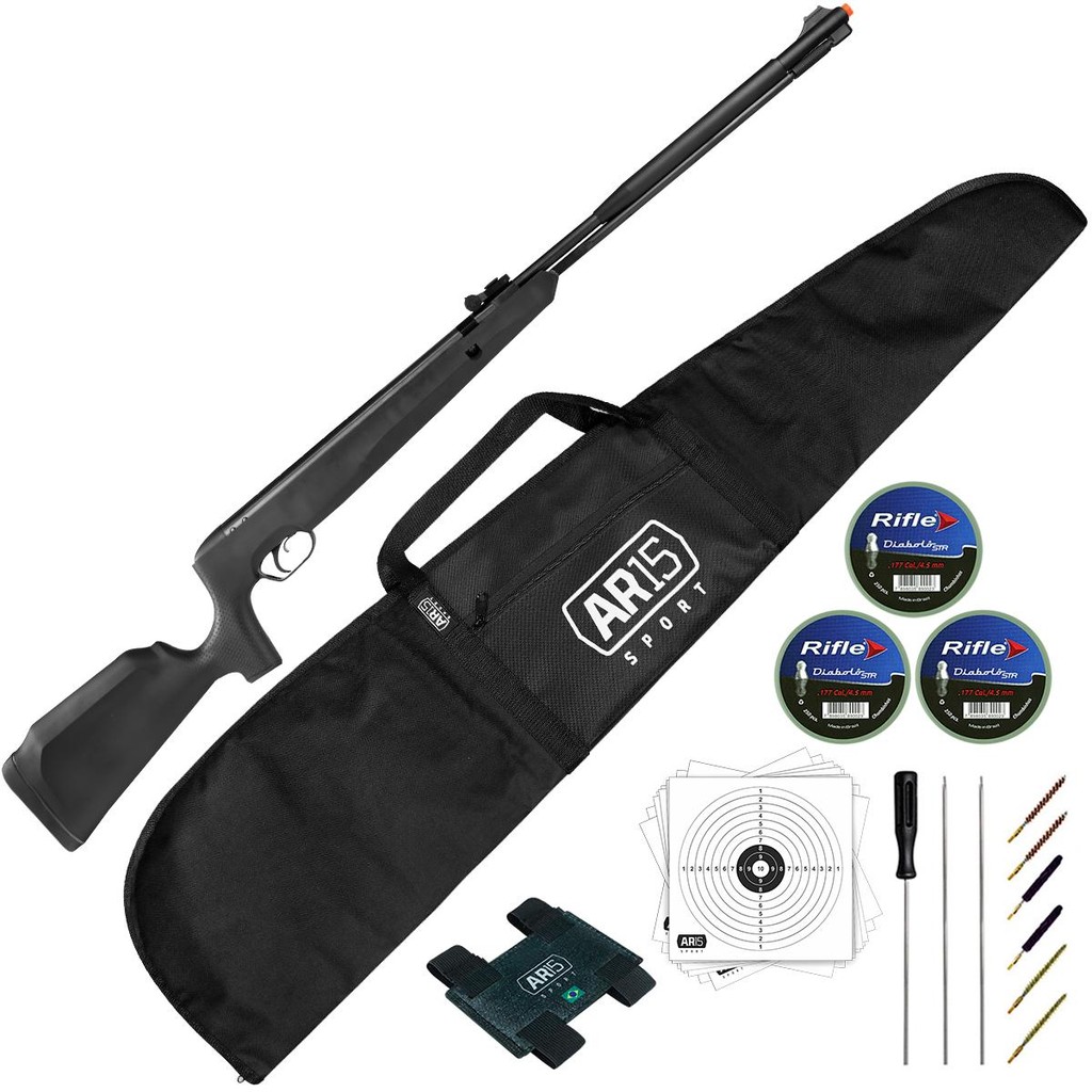 Carabina de Chumbinho 4.5 Naja 2.0 Nitro TAG Kit Limpeza ntk em Oferta na Shopee