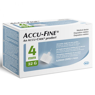 Agulha Descartável Accu-Fine 4mm 32G com 100 Unidades em Oferta na Shopee