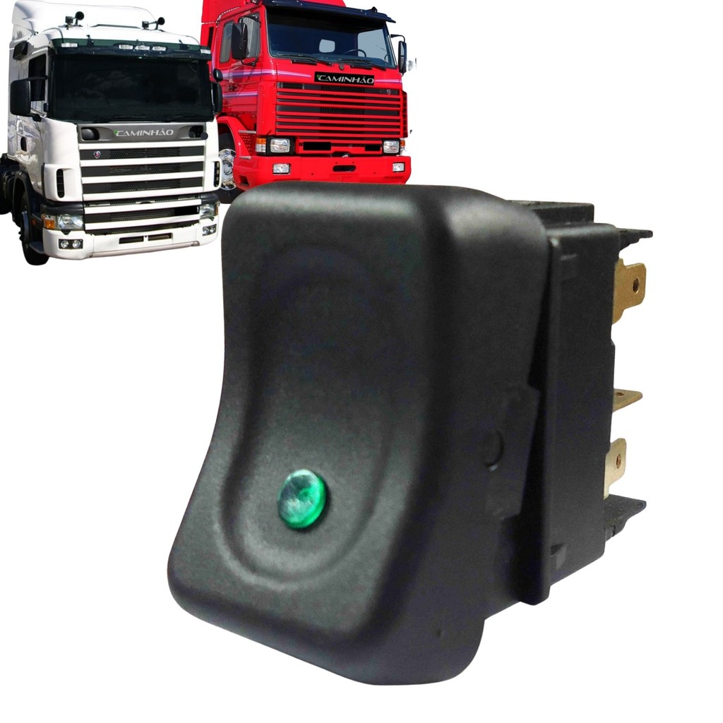 Botão Interruptor Farol Auxiliar Milha / Universal Scania 113 / 124 (1488066)