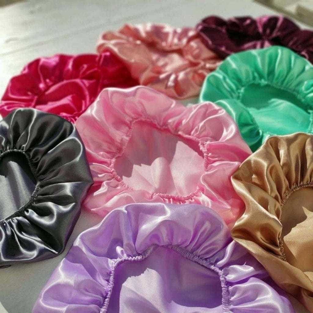 Kit 1/3/6 Unidades Touca de Cetim Anti Frizz