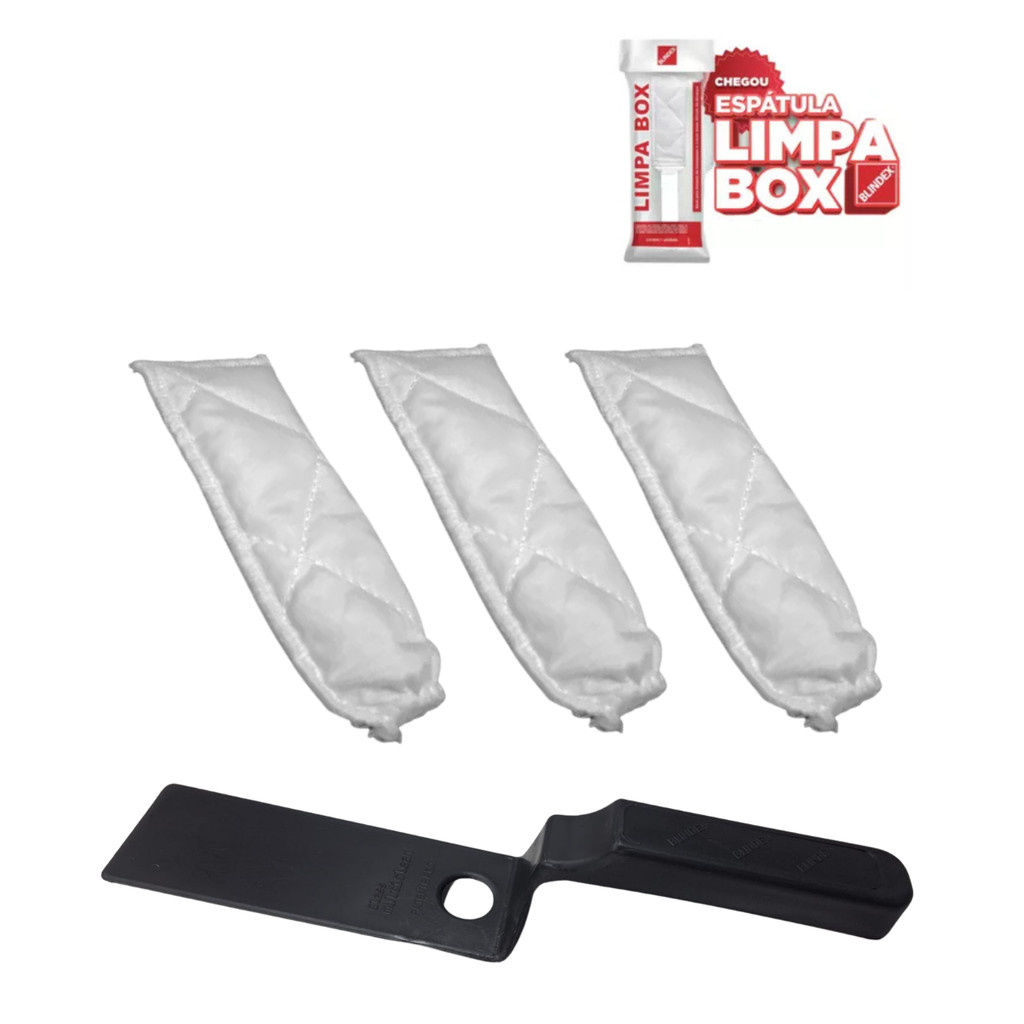 Limpador de Transpasse Espátula + 3 Refil Limpador Box Vidro em Oferta na Shopee