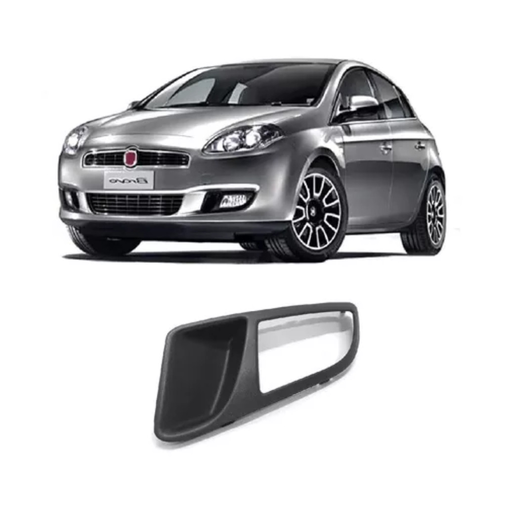 Moldura Friso Grade Farol De Milha Fiat Bravo 2011 A 2014 Lado Esquerdo
