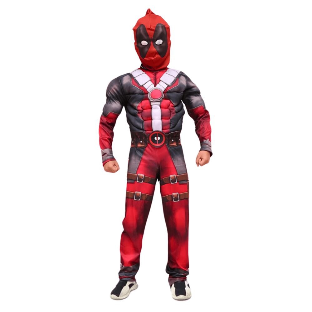 Fantasia Deadpool Infantil Macacão Completo Com Capuz
 em Oferta na Shopee