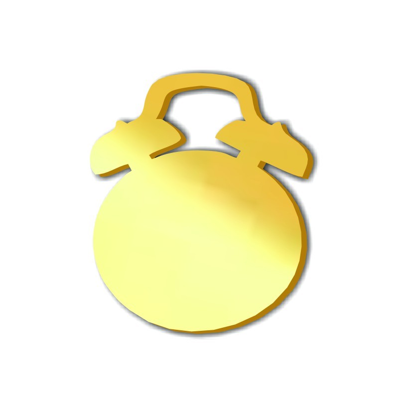 Aplique Acrílico Espelhado Dourado 20 Peças Apl-727