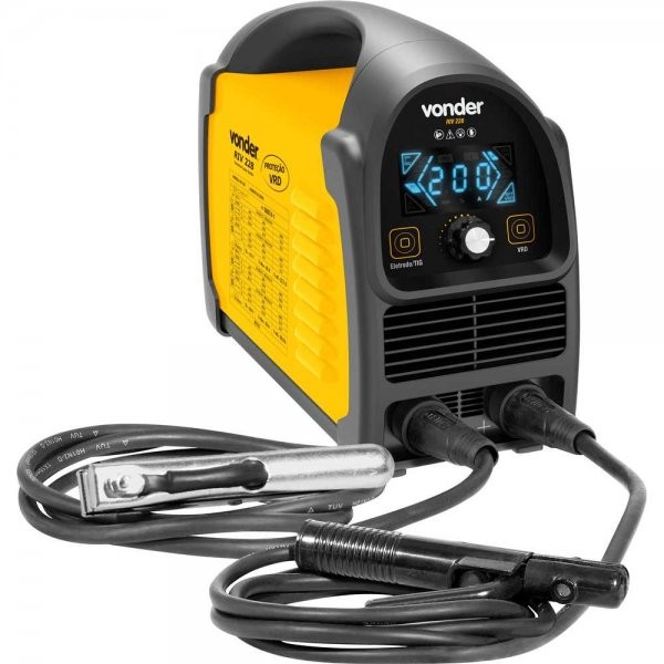 Inversor de Solda 200A RIV 228 Monofásico 127/220V com Display LED Automático VONDER