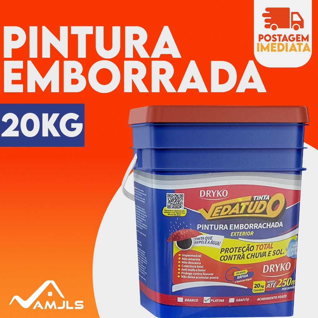 Tinta Emborrachada Vedatudo Evita Infiltrações e Mofo 20kg