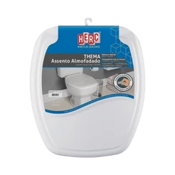 Assento Sanitario Almofadado Thema Premium Cinza Claro - Herc