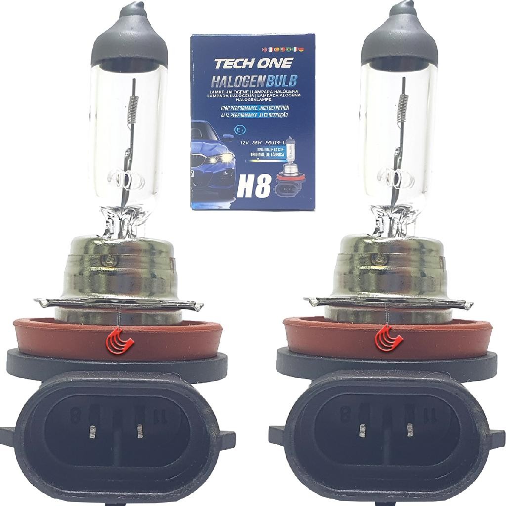Kit com 2 Lampadas H8 9005 Halogenas Original Para Carro Automotiva 12v 4300K em Oferta na Shopee