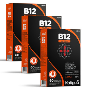 Kit 3 Vitamina B12 9,94MCG ULTRA 60 GELCAPS Original Katiguá em Oferta na Shopee