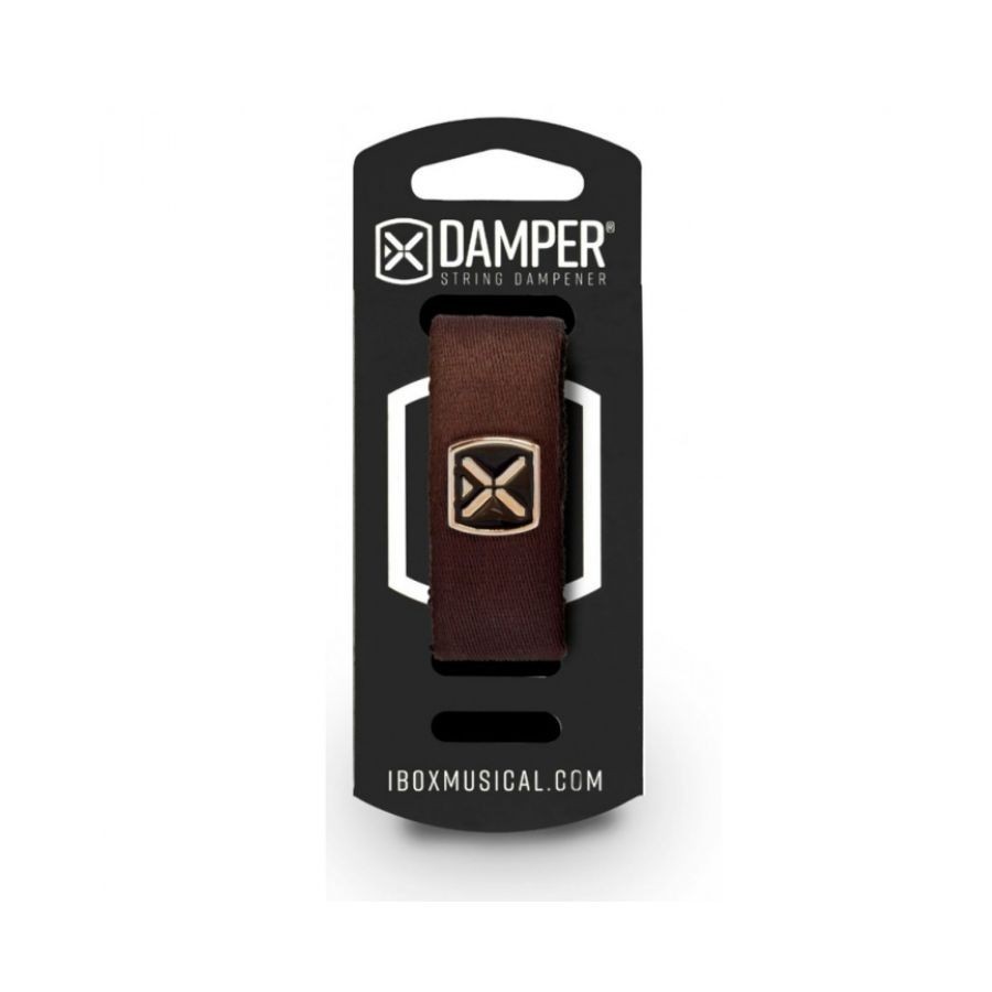 Damper Em Poliester E Tag Em Metal Marrom