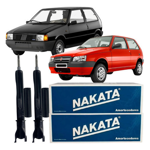 Par 02 Amortecedor Traseiro Nakata Fiat Uno Elba Premio - Spare Parts and Accessories for Vehicles