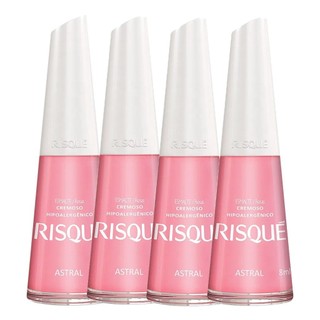 Kit 4 Esmalte Risqué Cor Astral Hipoalergênico 8ml em Oferta na Shopee