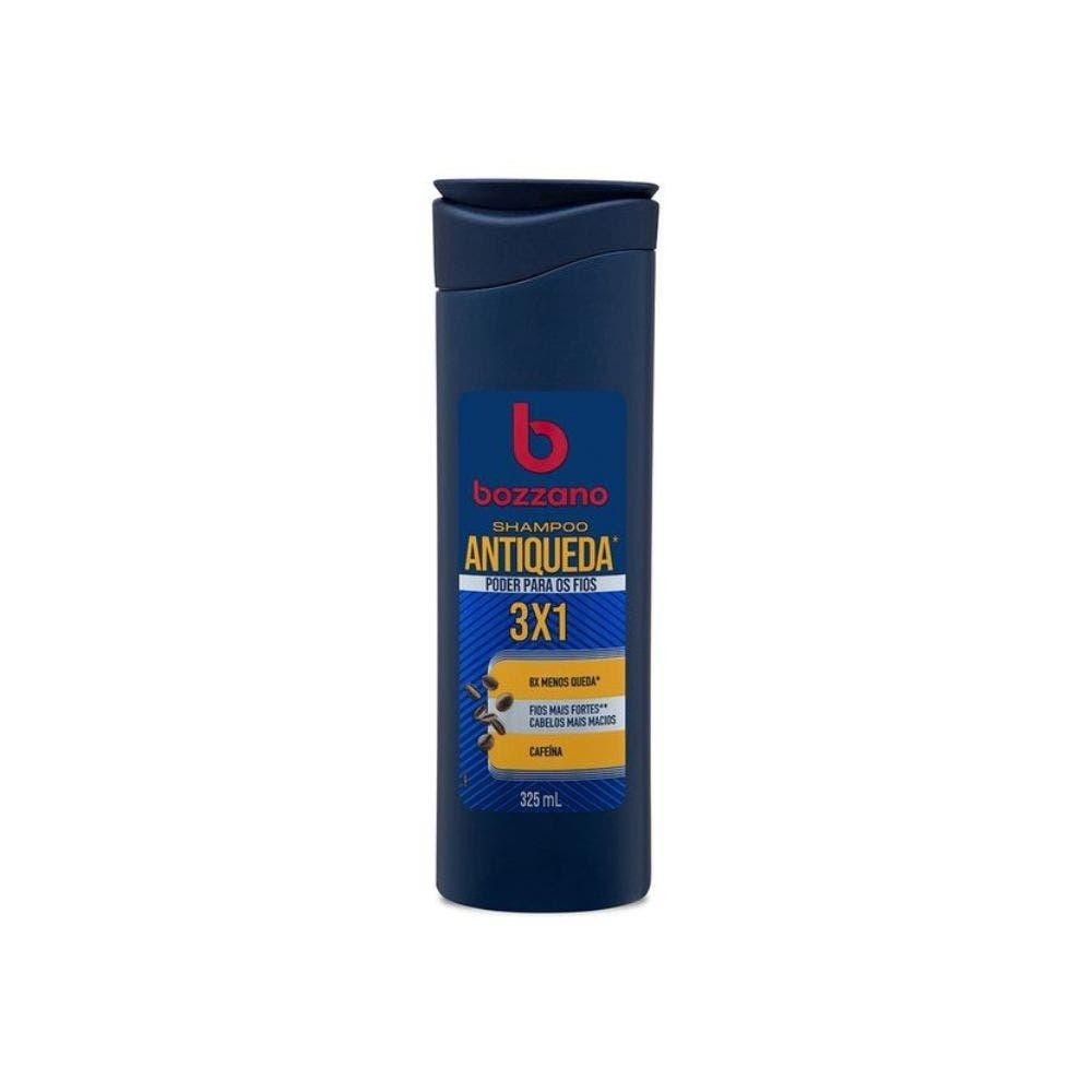 Shampoo Antiqueda 3x1 Bozzano Cafeína 325ml