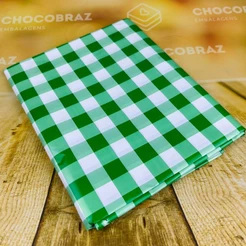 10~50 TOALHAS P/ FESTA JUNINA XADREZ VERDE 78x78 INOVE (CHOCO)