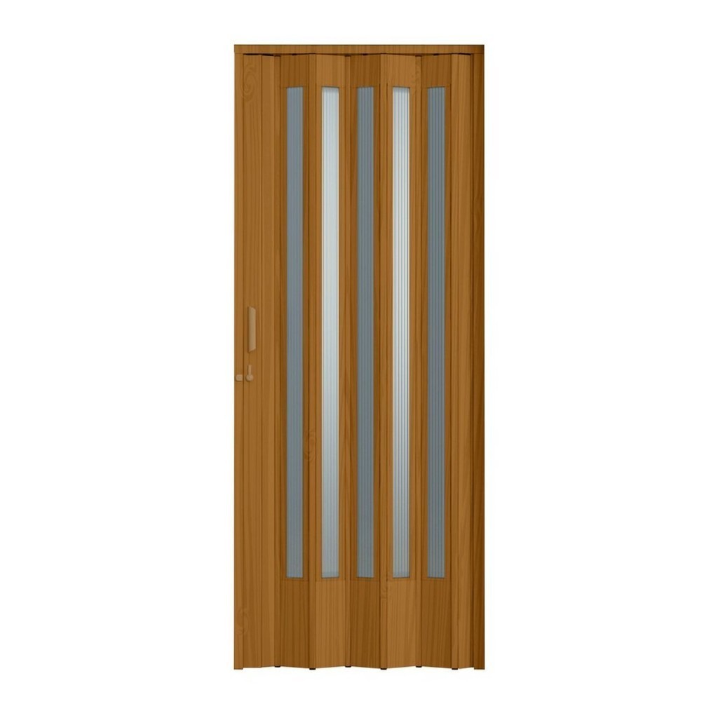 Porta Sanfonada Pvc Plastporta 210x84cm Translucida Bcf Cerejeira - Home & Living