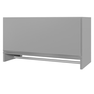 Armário Multiuso Aéreo Cabideiro Grécia L03 Cinza - Lyam em Oferta na Shopee