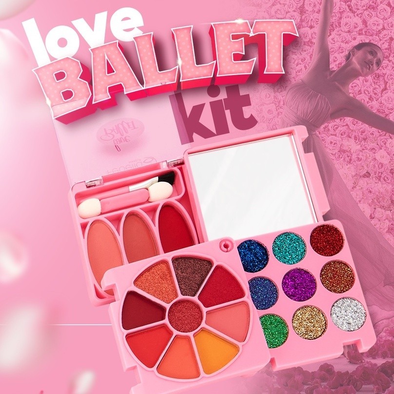 Paleta de Sombra Love Ballet Infantil - Febella Makeup TKIT5102