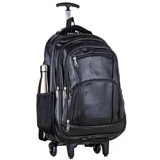 Mochila Bolsa Couro Rodinha Notebook Executiva Universitária