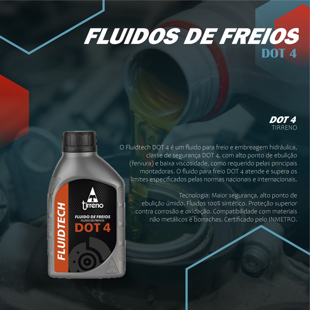 KIT 2 UNIDADES OLEO FREIO DOT 4 TIRRENO 500ML · foto 2