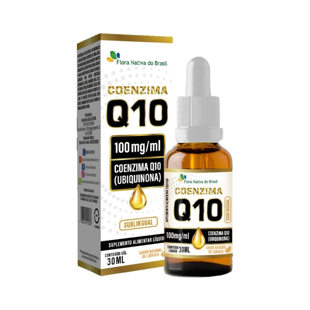 Coenzima Q10 (100mg/ml) 30ml Sabor Laranja - Flora Nativa