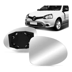 Lente Retrovisor Clio 13 14 15 16 Com Base