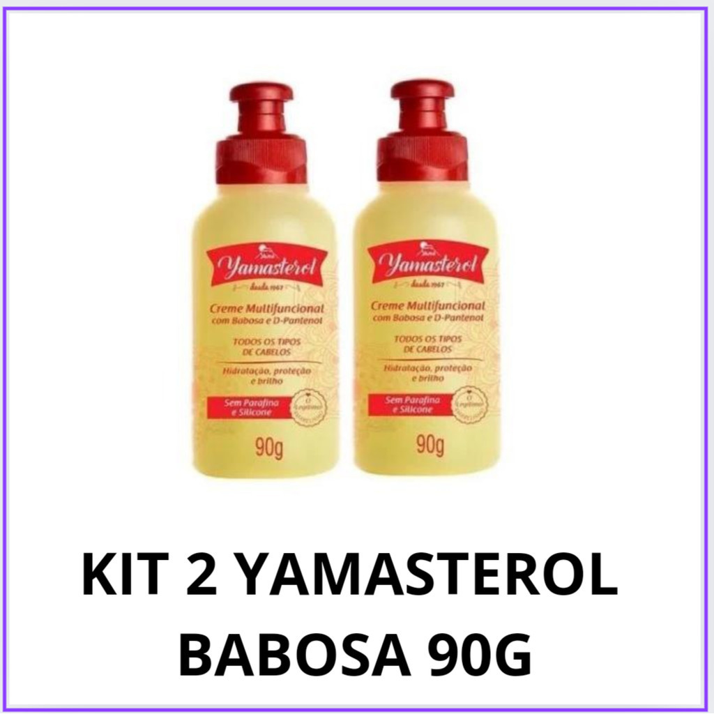 2 Unidades Yamasterol Creme Multifuncional Com Babosa 90g - Yamá