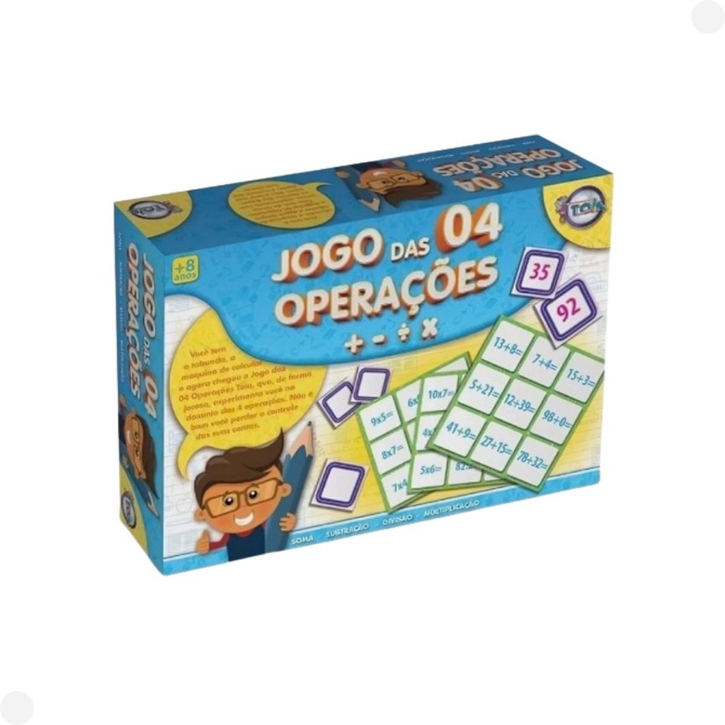 Jogo das 4 Operações 12137 - Toia Brinquedos em Oferta na Shopee