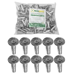Rebite Alumínio Semi Tubular 13X16mm Rebibras 9130