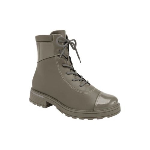 Bota Feminina Gisa Cano Curto Anabela Médio Taupe Piccadilly – Design Elegante Detalhe Lateral Charmoso e Conforto para