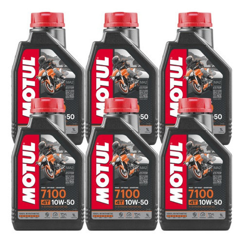 KIT MOTUL 7100 10W-50 4T 6 LITROS em Oferta na Shopee