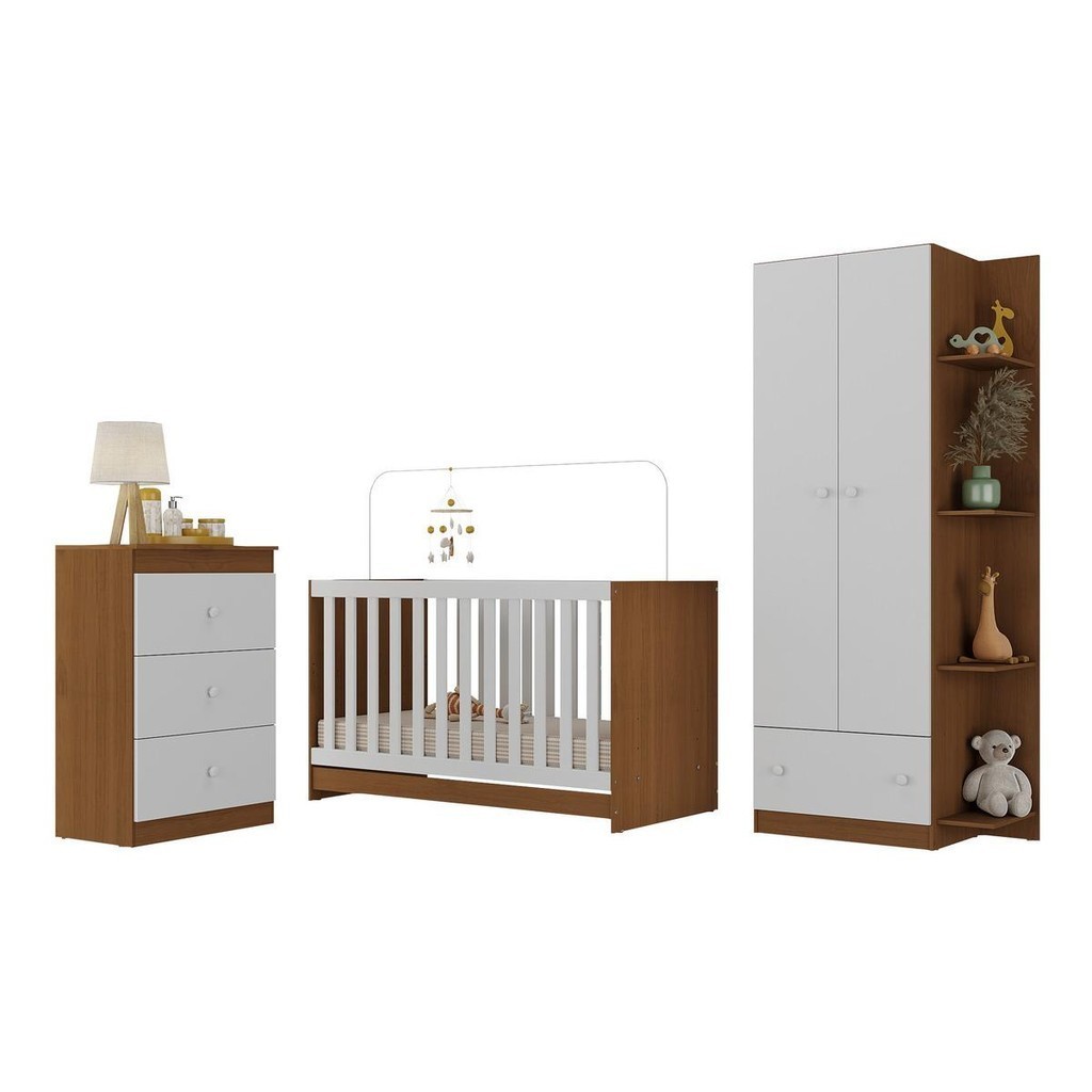 Quarto Infantil Completo Doce de Leite Multimóveis MP4237 em Oferta na Shopee