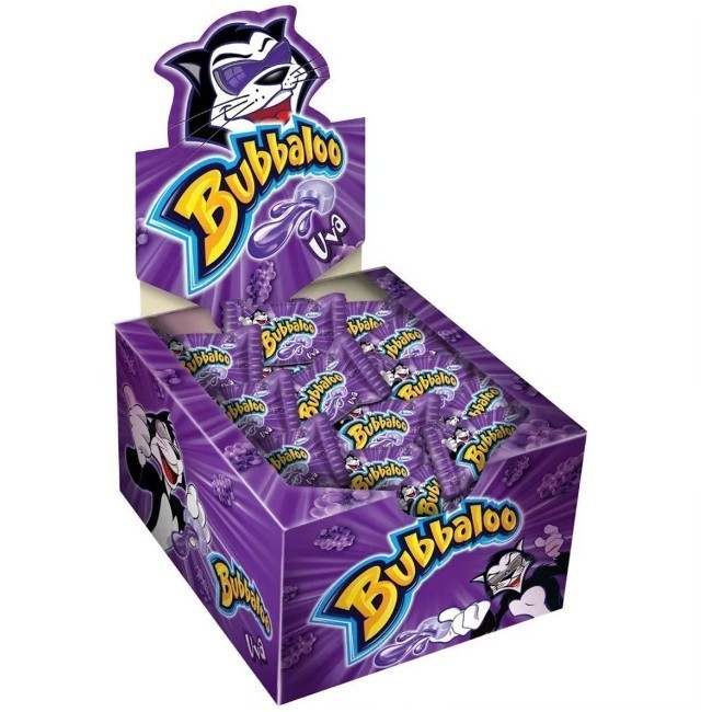Chiclete Bubbaloo com Recheio Uva 300g