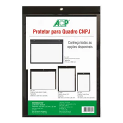 Kit C/10 Quadro de Aviso, Porta Documento, CNPJ Alvara 24 cm x31,5 cm PVC Vertical - ACP
